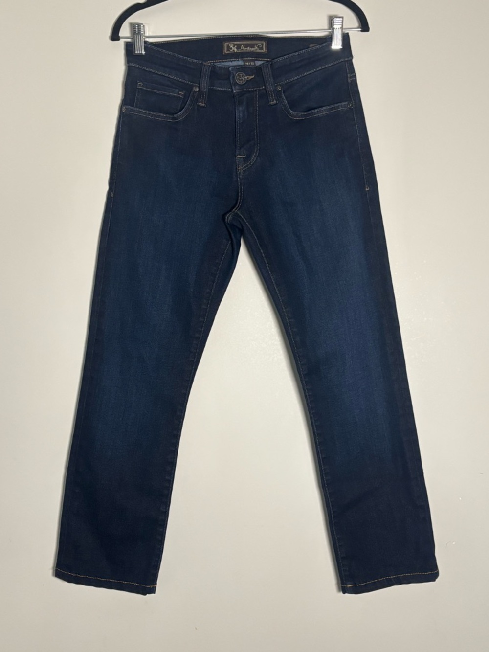 34 Heritage Courage Mid-Rise Straight Leg Jeans